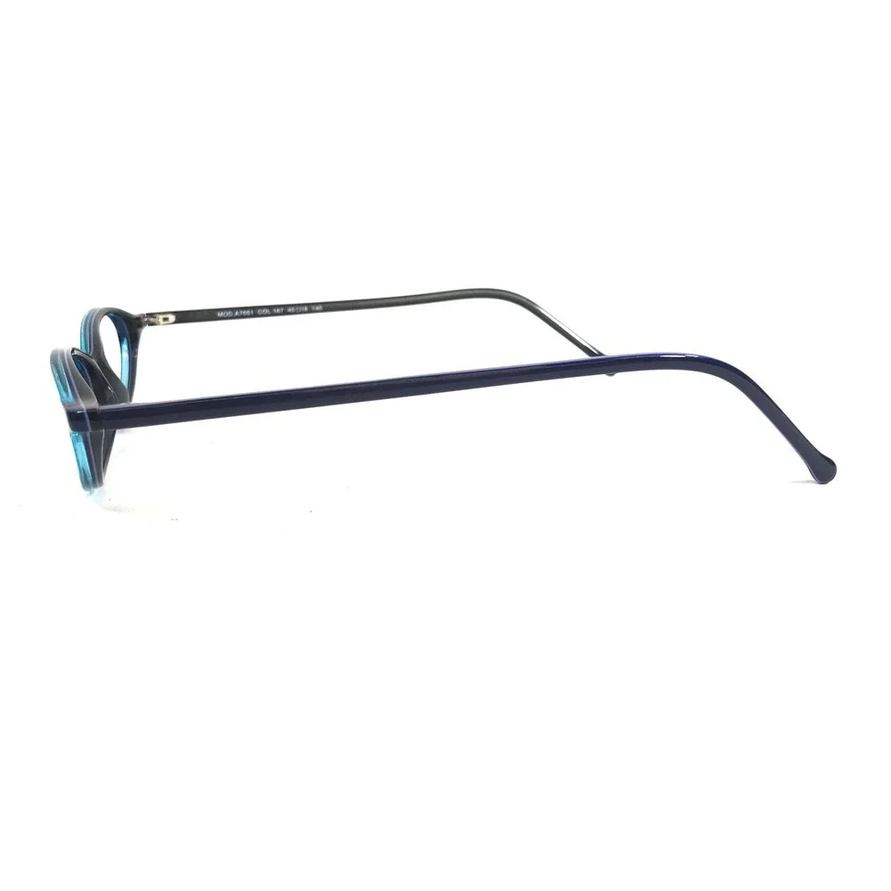 OGI Eyeglasses Frames MOD.A7051 COL.167 Blue Round Full Rim 45-18-140